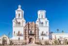 Arizona, Tucson. San Xavier del Bac Mission Church Art Print
